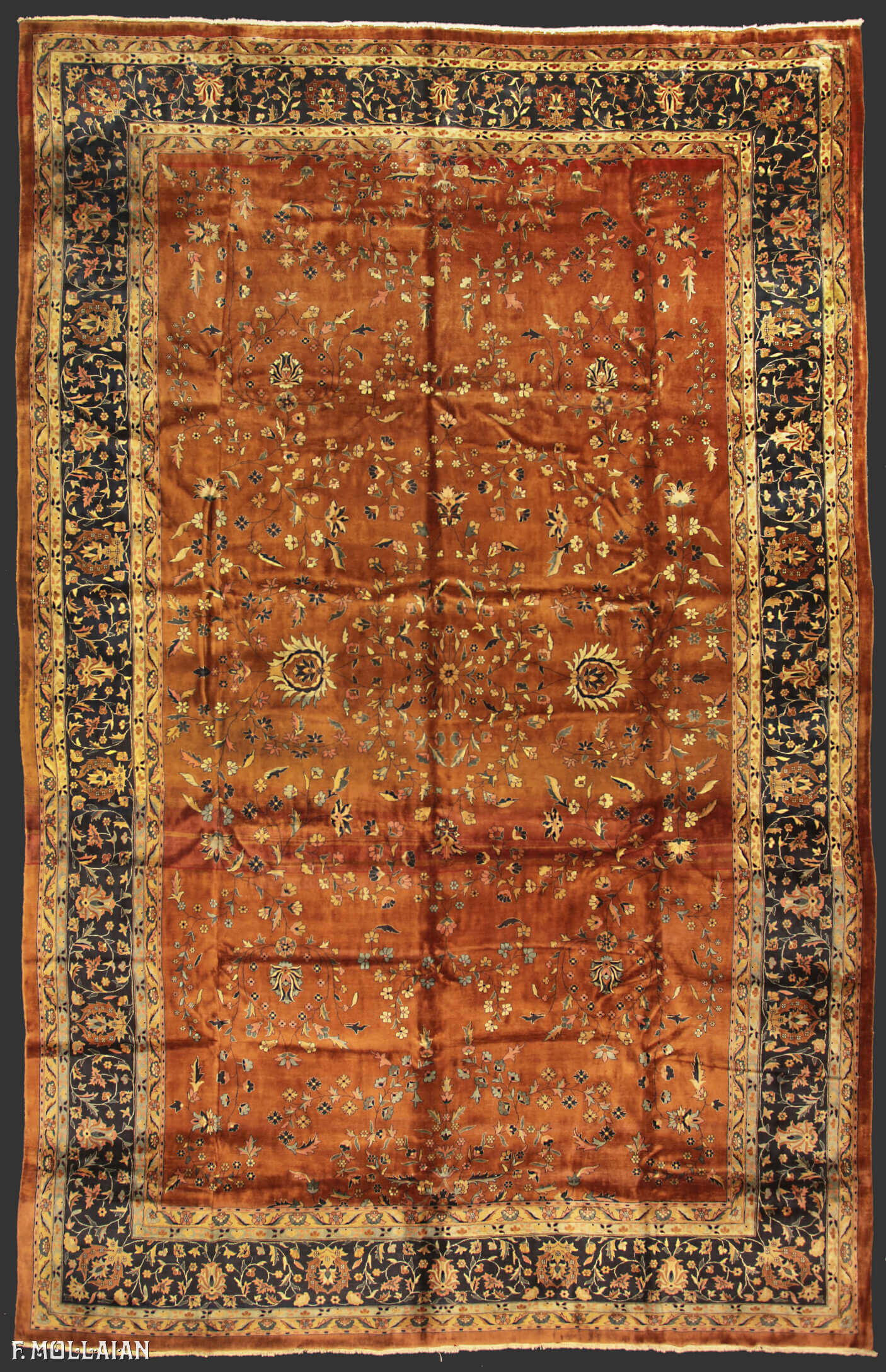 Tapis Indien Antique Indosaruk n°:69367440